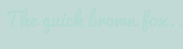 Image with Font Color B2DBCF and Background Color C1DAD6